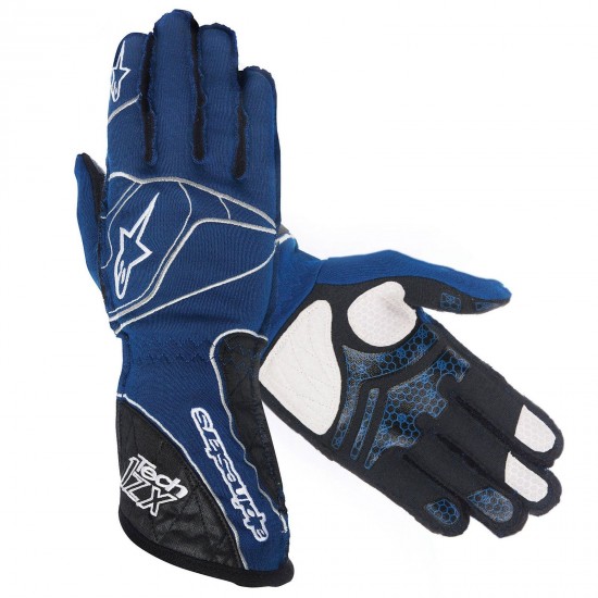 alpinestars blue gloves