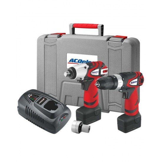 ACDelco Impact Wrench 1/2in and Hammer Drill Driver Combi Kit - ARK2096I
